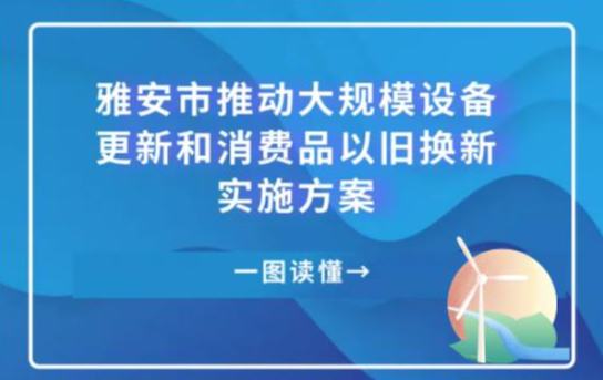 雅安市推動大規(guī)模設備更新和消費品以舊換新實施方案